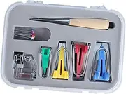 Multi Function Electric Sewing Machine Accessory Kit Includes Bias Binder Feet Ball Point Pins for DIY Quilting and Binding Projects