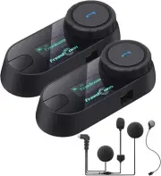 New TCOM-SC Motorcycle Helmet Bluetooth Intercom Headset Communication Syste...