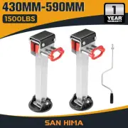 2x 430mm Drop Down Corner Steadies Stabilizer Legs Caravan Camper Trailer