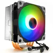 1PCS 12cm Adjustable RGB CPU Heat Sink with 5 Heat Pipe Computer Case PC Cooling Fan