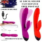 USB Vibrator/Dildo GSpot Jack Rabbit Adult/Sex Toy Female Waterproof wand Purple