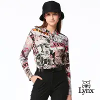 在飛比找Yahoo奇摩購物中心優惠-【Lynx Golf】女款合身版歐洲進口布料經典時尚印花造型