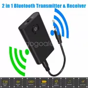 2-in-1 Wireless Bluetooth Transmitter Receiver Adapter Audio 3.5mm Jack Aux US