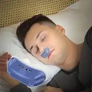 Anti Snore Device Electric Snore Stopper Silicone Anti Snore Device USB Rechargeable Air Purifier Sleep Breathing Aids Portable Sleep Snore Stopper,Blue