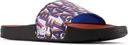 [New Balance] Men's 200 V1 Slide Sandal, Black/Vibrant Orange/Serene Blue, 7