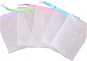 minkissy Mesh Soap Saver Pouch 10pcs Bubble Net for Handmade Soap Body Facial Cleaning Random Color