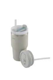 Avanti HydroQuench Insulated Smoothie Tumbler With Two Lids (Grey Mist) - 550mL