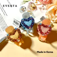 在飛比找蝦皮購物優惠-韓國製造的高品質水晶水鑽鑲嵌螃蟹髮夾