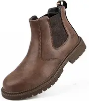 [ZHYWDBWZ] Steel Toe Boots for Men and Women - Indestructible Lightweight Safety Shoes - Puncture Proof Work Boots With Safety Toe