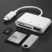 3 In 1 USB C to SD Card Reader OTG Type C Hub Adapter for Macbook Pro Samsung