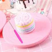 Mini Spinning Cookie Turntable With A Scriber Needle