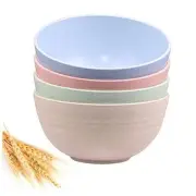 Unbreakable Cereal Bowls - Wheat Straw Fiber Lightweight Bowl Sets 4 -