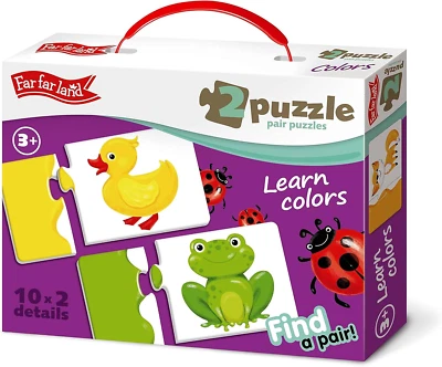 10in1 Toddler Jigsaw Puzzle Set 20pcs Educational Color Toy for Kids Age 3+