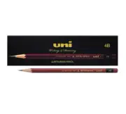 Uni Mitsubishi Pencil Pack of 12 - 6B ,5B,4B,3B,2B,B,HB,H,2H,3H,4H,5H,6H