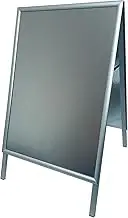 Deflecto A1 Aluminium Pavement Display Board with Snap Frame - Silver