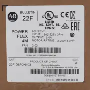 Free Tax 22F-D6P0N103 AB PowerFlex 4M-2.2 kW 3 HP AC Drive New Factory Sealed#HT