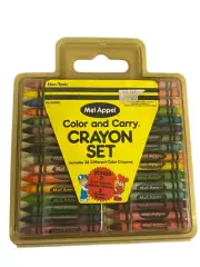 Mel Appel Crayons Color and Carry Crayon Set NEW Unused 1980s 1985 McCrory Prop