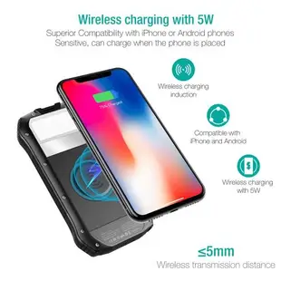 16000mAh Solar Power bank PD 18W wireless charger LED Light