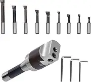 PZNGNKELPT R8-F1 Boring Bar Kit Boring Heads R8 Shank Holder Set with 1/2inch Carbide Boring Bar for Manufacturing and Milling Workpiece Boring Tool