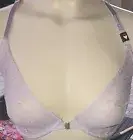 Victorias Secret bra Rare Vintage 32DDD LILAC Front Close Pushup plunge unlined
