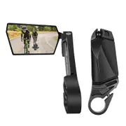 West Biking 2pcs Bike Mirror Cycling Rear View Mirror Foldable 360 Degree Rotating Rearview Bicycle Mirrors black