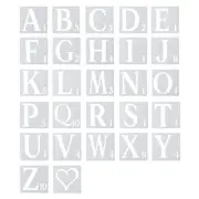 27 Piece Reusable Stencils Set For Painting Wall Art And Chalkboard Signs