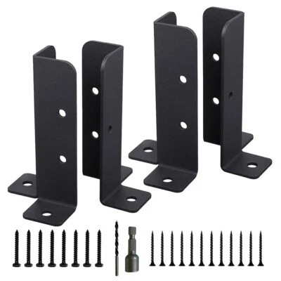 Corrosion Resistant Fence Support Brackets for Adjustable Post Anchors