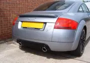 Genuine Rear Bumper Diffuser addon HONEYCOMB RS Dual Exhaust For AUDI TT 8N (for: Audi)