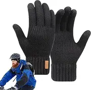 [Generic] Touchscreen Winter Gloves,Double Layer Touchscreen Winter Mittens | Touchscreen Cold Weather Thermal Gloves, Versatile Hands Warm Gloves