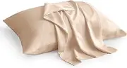 BEDELITE Pillow Cases Standard Size Set of 2, Rayon Derived from Bamboo, Cooling Pillow Cases for Hot Sleepers & Night Sweats, Breathable and Silky Soft Envelope Pillowcases(Taupe, 20"x26")