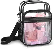 Blvornl Clear Crossbody Bag with Adjustable Shoulder Strap