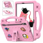 Portable Tablet Case with Handle Stand for Samsung Galaxy A9 Plus -Pink