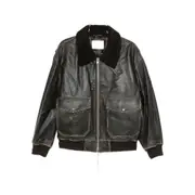 [Dunst] Dunst Lambskin Leather Flap-pocket Coat S