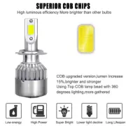Ice Blue H7 LED Headlight Motorcycle Bulbs For Honda CBR 1000RR 600RR F4i RC51