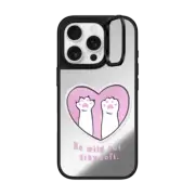 iPhone 16 Pro Mirror Ring Stand Case MagSafe Compatible BE WILD BUT STAY SOFT