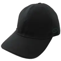 在飛比找Yahoo奇摩購物中心優惠-GUCCI 電繡G LOGO造型棒球帽/鴨舌帽(黑)