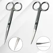 2 MULTIPURPOSE GROOMING SCISSORS FOR EYEBROWS NAILS HAIR BEARD CUTICLES THREAD