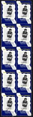 ADRIAN GALLAGHER CARLTON BLUES TEAM OF THE CENTURY VIGNETTE STAMPS STRIP 10