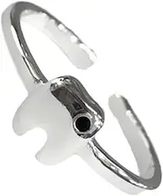 [WRITWAA] Woman Open Open Toe Rings Open Rings for Teen Adjustable Minimalist Women Exquisite Rings for Women Minimalist Open Alloy Silver