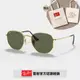 【RayBan 雷朋】六角形金屬太陽眼鏡(RB3548N-001 54mm)