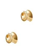 Agmes Laila Mini Gold Vermeil Hoop Earrings ONE SIZE