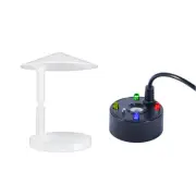 USB 4 LED Ultrasonic Mist Maker with Splash Guard, Indoor Fountain Water1238