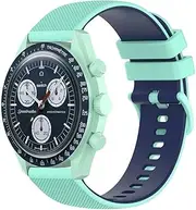 [iPartsonline] Silicone Watch Band Compatible for Omega x Swatch Sport Replacement Wristband Strap Bracelet