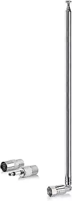 7-Sections Telescopic FM Antenna for Digital HD Radio Bluetooth Stereo Receiver
