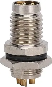 MUNEFE M8 4 Pin Male Female Aviation Wire Connector, IP67 Panel Mount Connector, 8mm Industrial Circular Sensor for Socket
