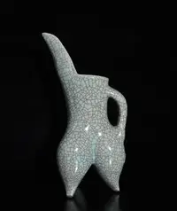 在飛比找Yahoo!奇摩拍賣優惠-宋哥窯金絲鐵線爵杯，高30×14厘米150637
