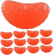 Cute Mini Simulation Oranges Slices Charms 32pcs Set for Phone Case Decor Hairpin Charm DIY Jewelry Making