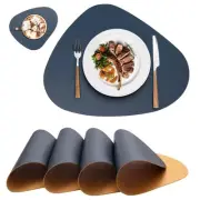 Oval Placemats Set of 6,Table Pacemats Set of 6,Dual Sided Placemat for Round...