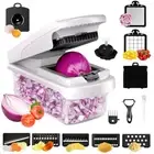 Effortless Meal Prep,All in one Vegetable Chopper with Container,Onion Dicer,...