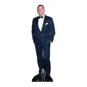 Daniel Craig Blue Tuxedo Lifesize Cardboard Cutout with Free Mini Standee